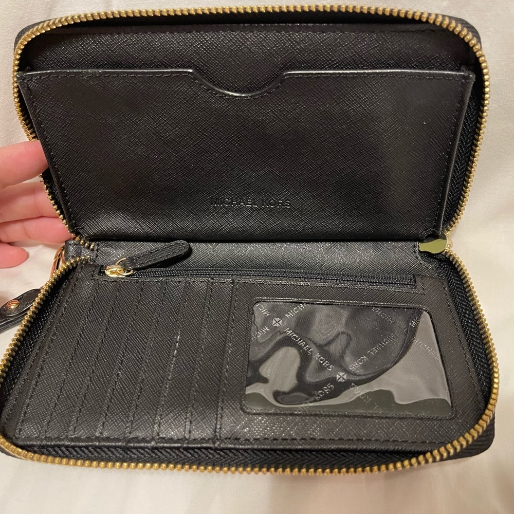 Black Stud Wristlet